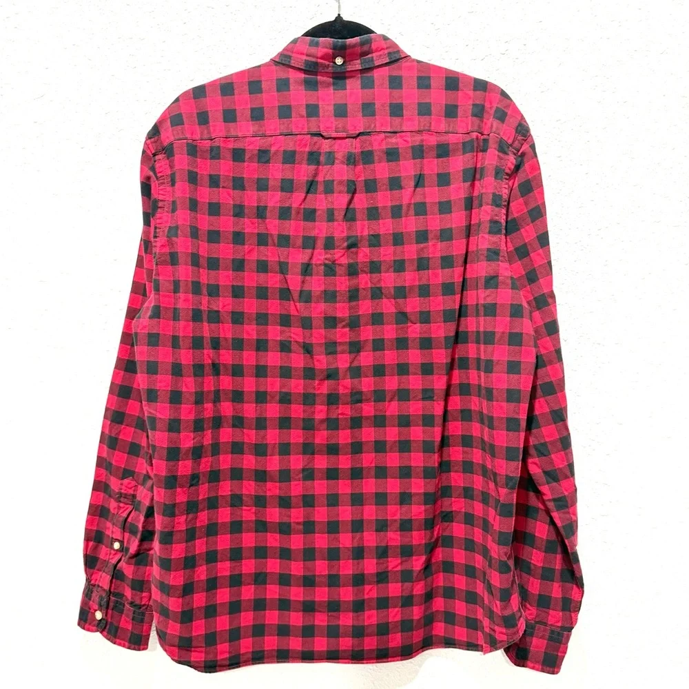 J. Crew Oxford Plaid Men's Shirt XL‎